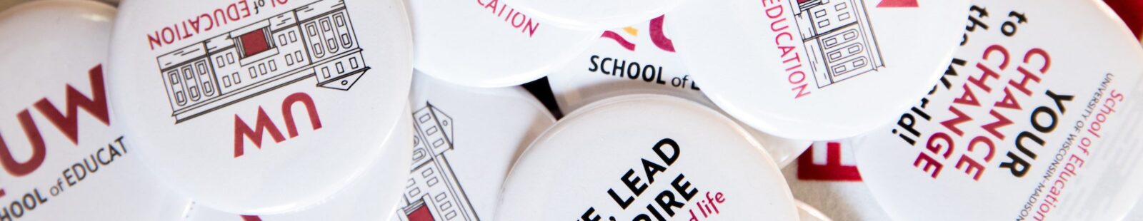 School of Education buttons.