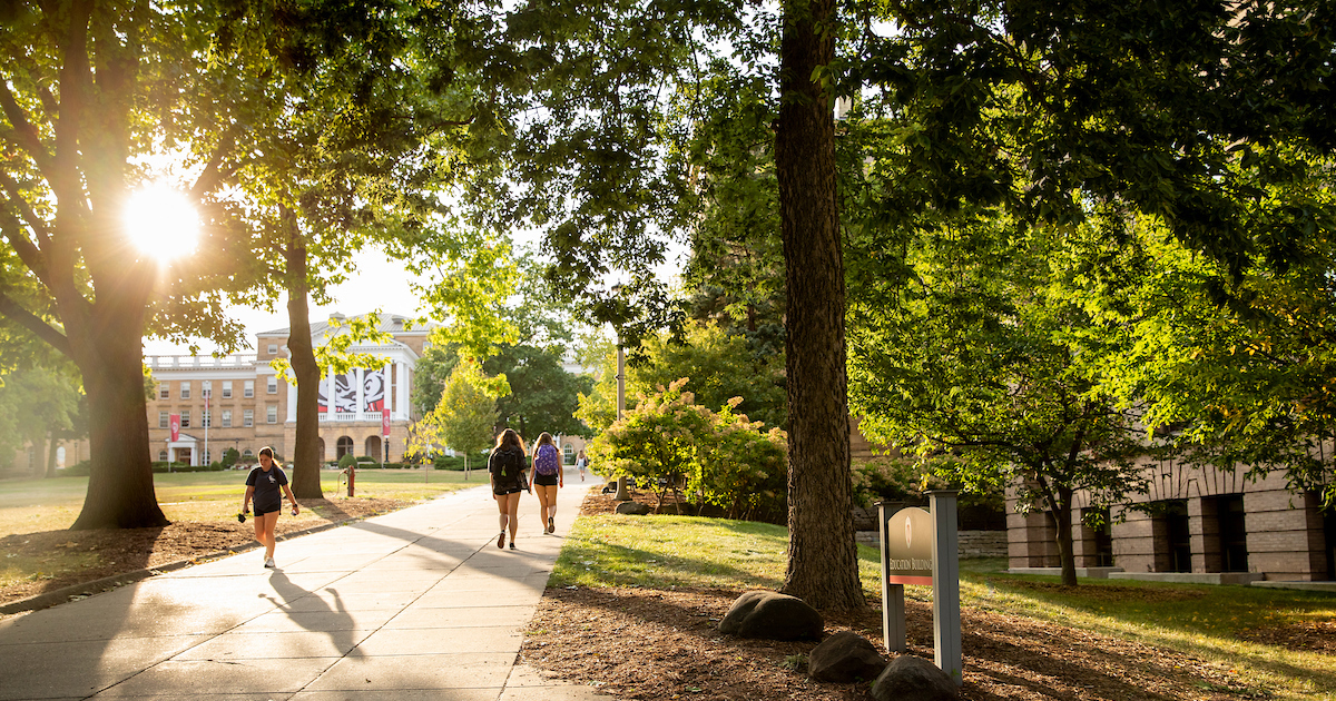 bascom hill on a summer afternoon