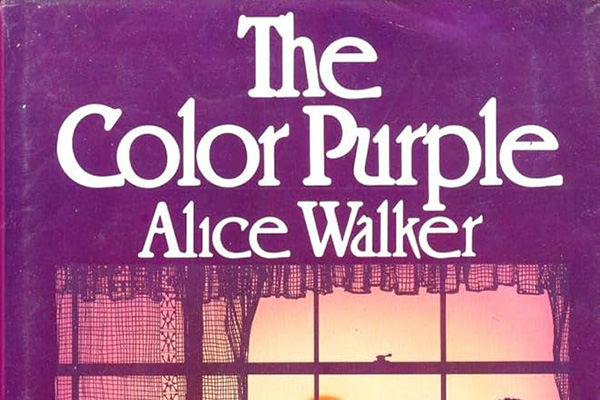 Book cover for the book 'The Color Purple' by Alice Walker