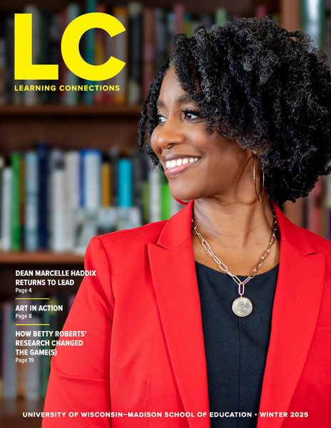 Learning Connections cover featuring Dean Haddix looking to the left, smiling