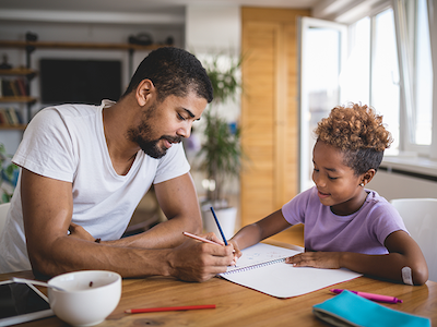 Families learning at home