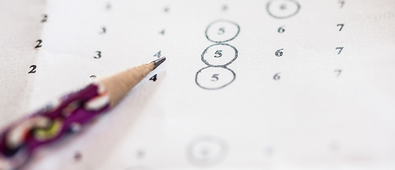 test with circled answers