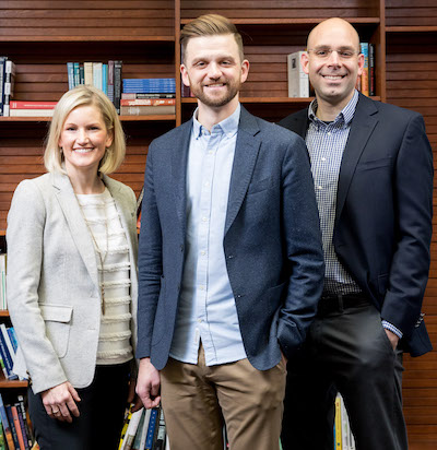 Katie Eklund, Stephen Kilgus, and Andy Garbacz