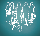 illustration of students with backpacks