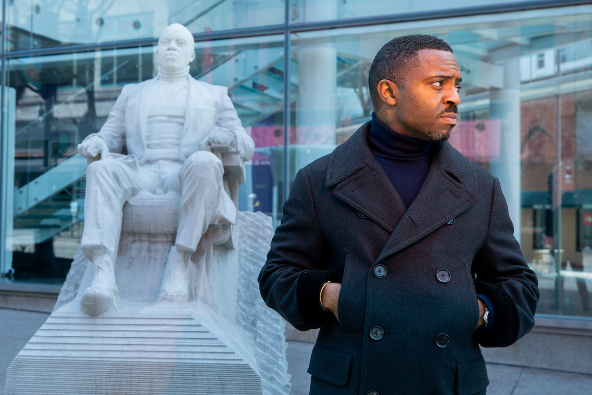 Faisal with 'Blu³eprint'