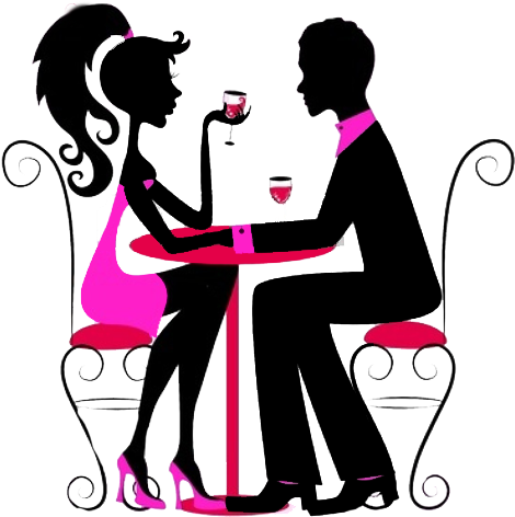 Dinner date clipart