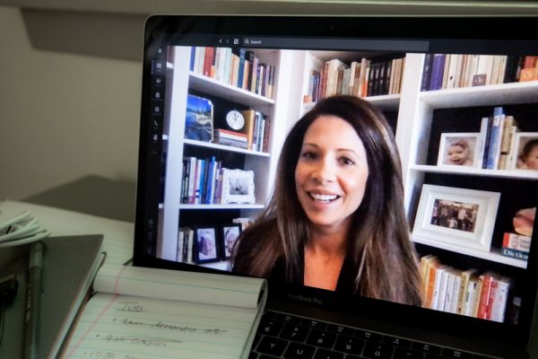 Julia Rutledge on a video call