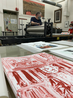 Andy Rubin and Bucky Badger print