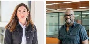 Headshots of Emily Arthur and Baron Kelly