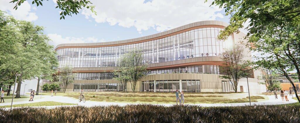 Rendering of Bakke Recreation & Wellbeing Center