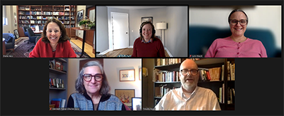 video meeting with people