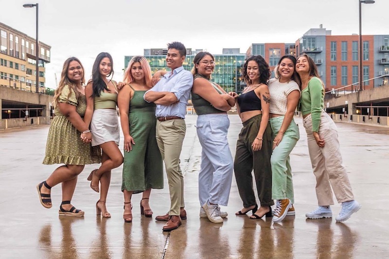The UW-Madison Filipinx American Student Organization (FASO) executive board members are (left to right): Trixie Cataggatan, Bianca Barredo, Sophia Boté, Ethan Gonzales, Amelia Catacutan, Alexis Jansen, Ciboney Reglos, and Sofia Fernandez.