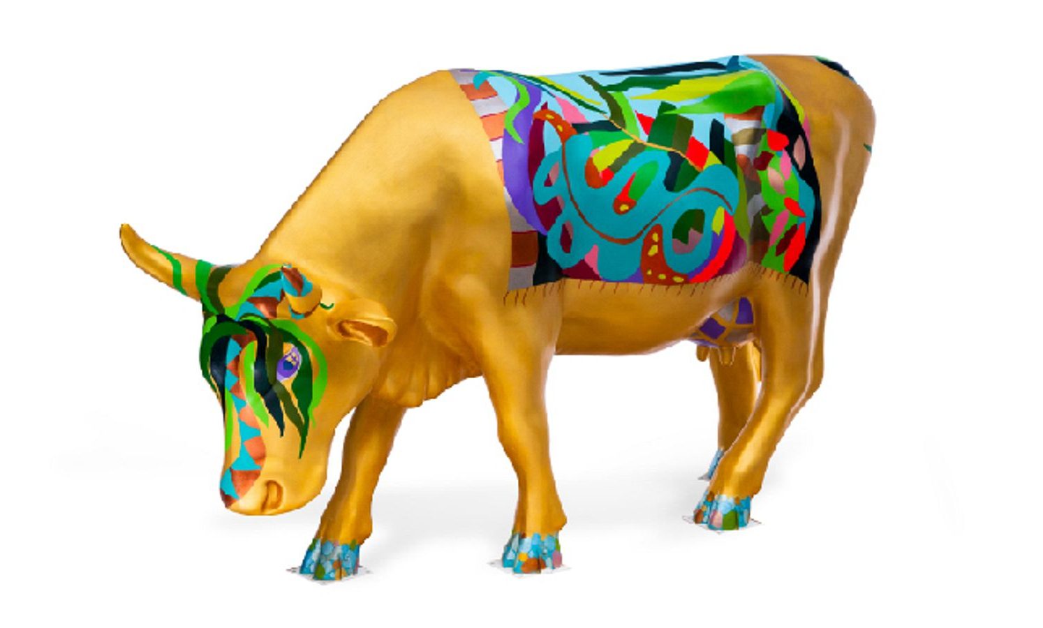 Photo of Gail Bach's painted cow