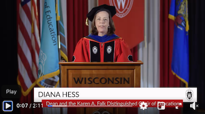 Dean Hess commencement video