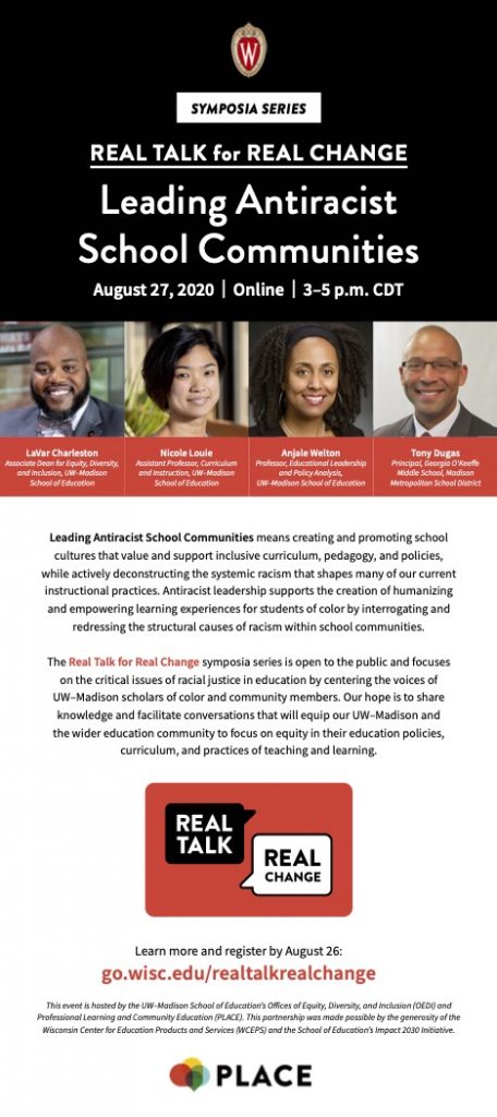 Leading Antiracist School Communities flyer