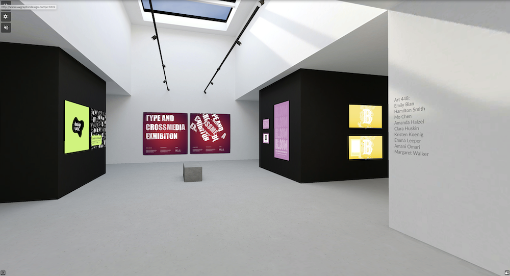 Screenshot from Graphic Design Area Exhibition