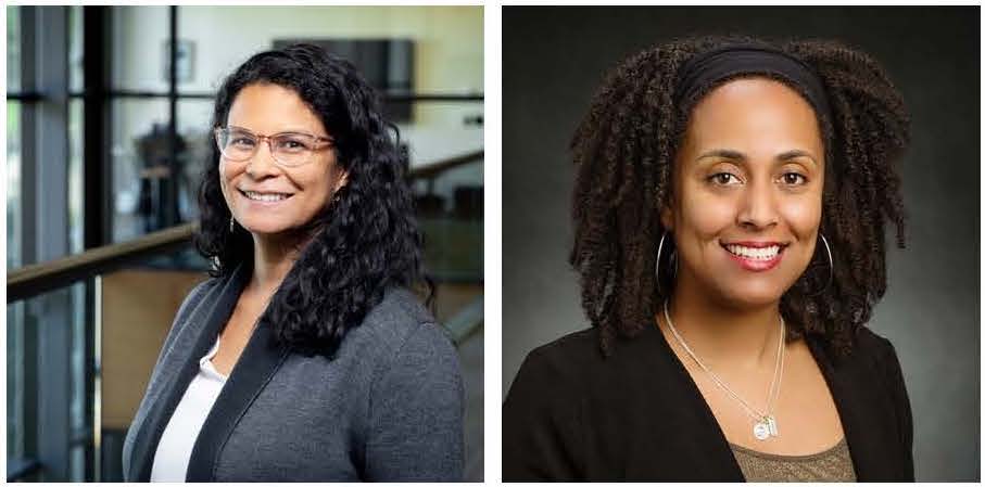 Headshots of Erica Turner and Anjale Welton
