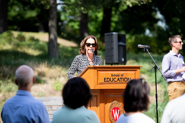 Dean Diana Hess at Welcome Back Bash