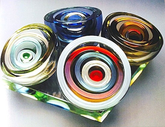 A glass artwork by Harvey K. Littleton