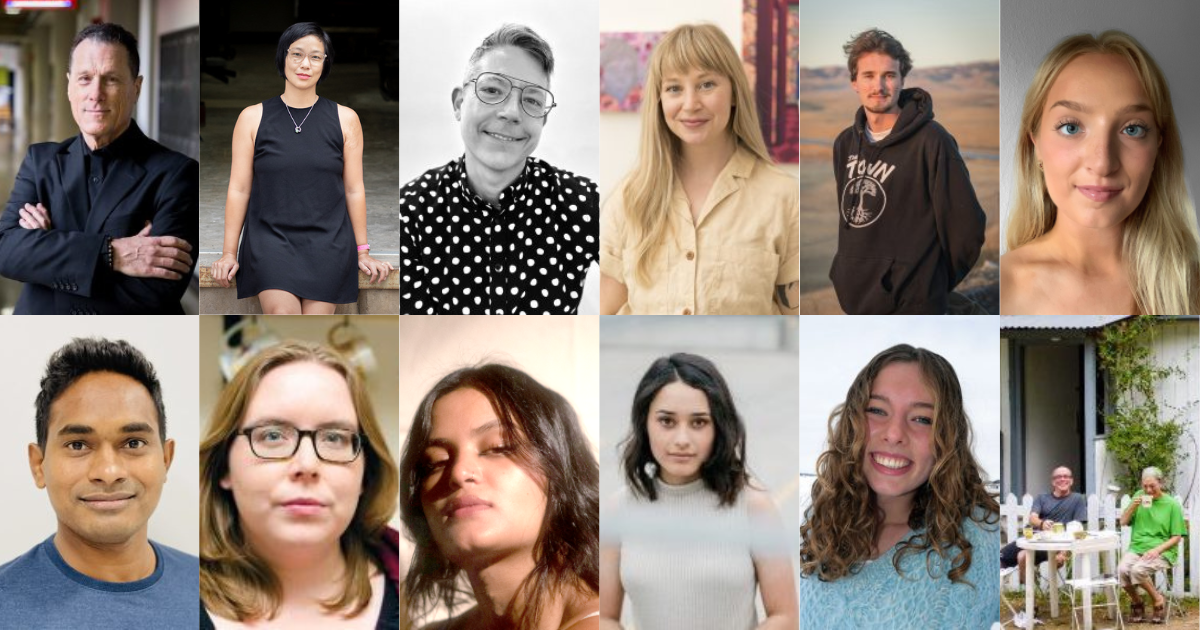 Photos of 12 Creative Arts Awards winners who are faculty and students in the School of Education