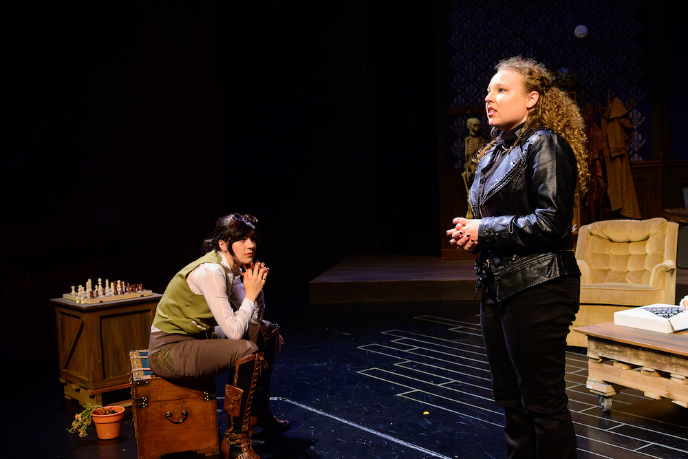 Wondra (right) plays Watson in this season's campus production of “Ms. Holmes and Ms. Watson – Apt. 2B.”