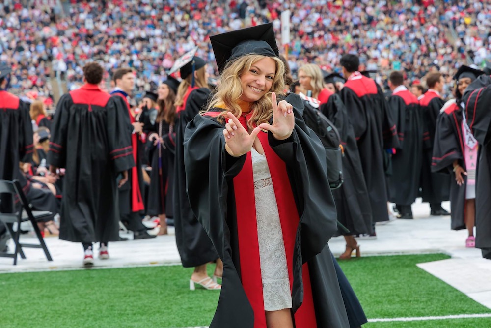 Erin Malec graduating