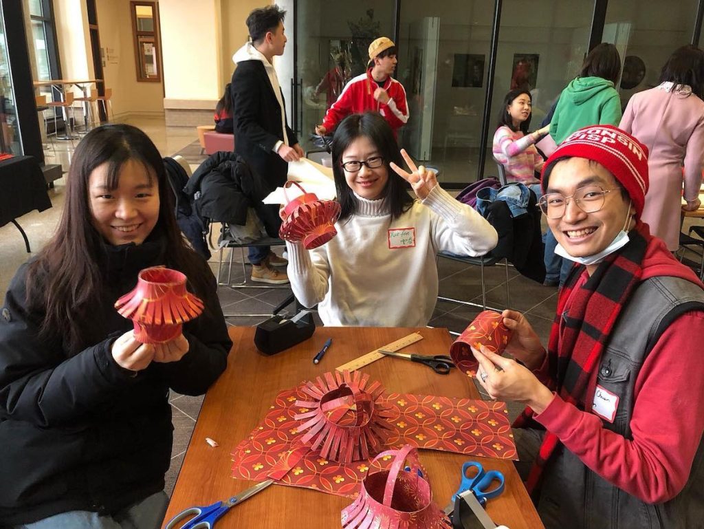 Students celebrating Lunar New Year in January 2023