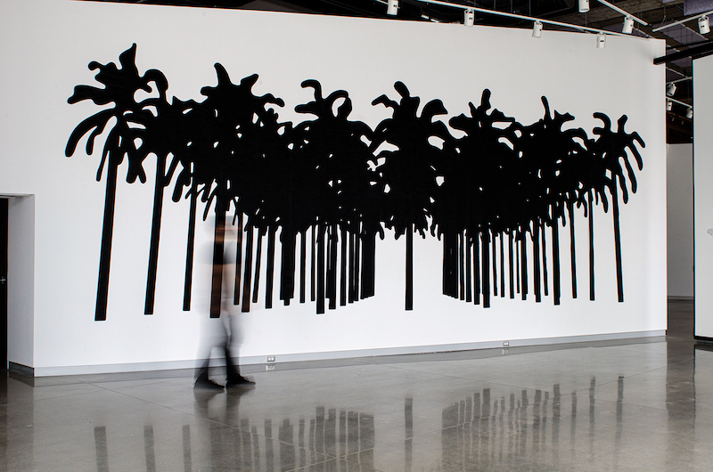 palm plantation art piece