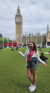 Wondra, during her study abroad in London