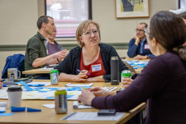 Christina Hull works with teachers