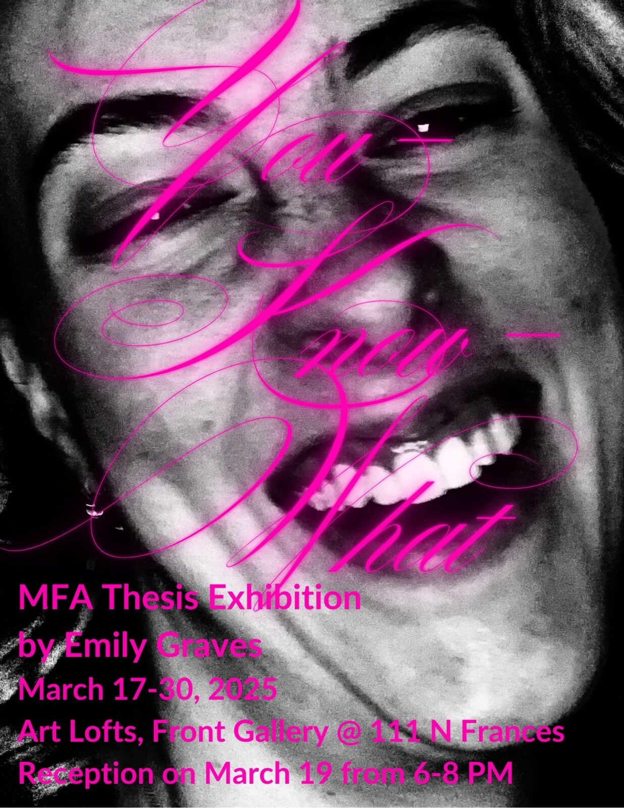 Emily Graves MFA Thesis Exhibition