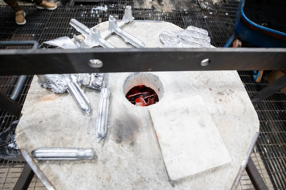 An electric kiln