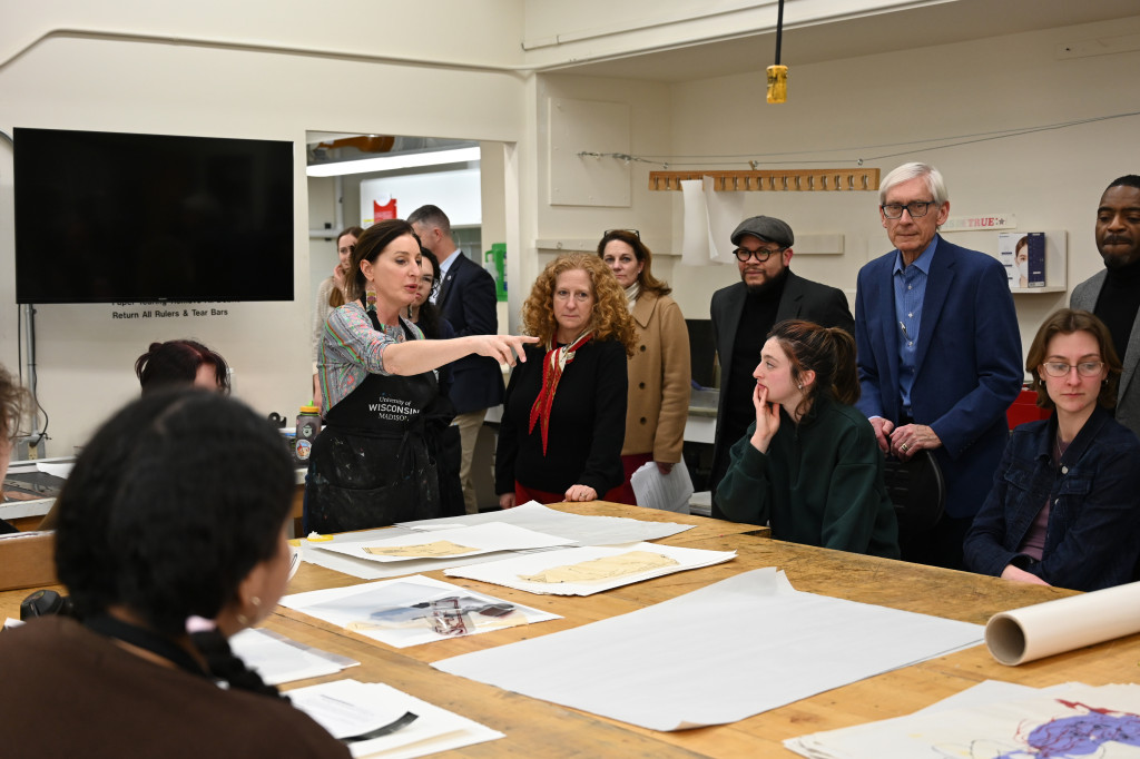 Jennifer Mnookin, Tony Evers, Cindy Torstveit, and other art department faculty
