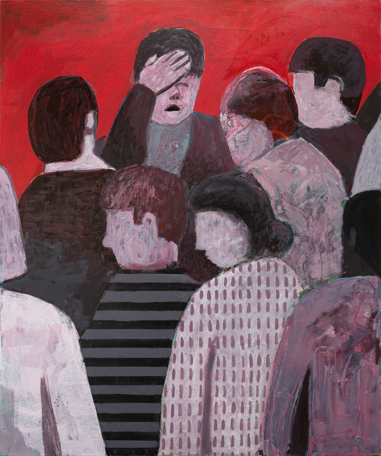 “Oh No, I did it Again,” 2025, 40in x 48in, acrylic on canvas