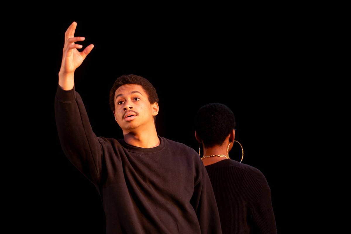 Dancer performing