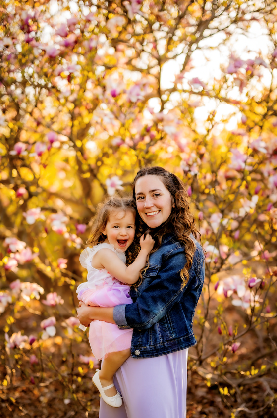 Johnen and Daughter outside