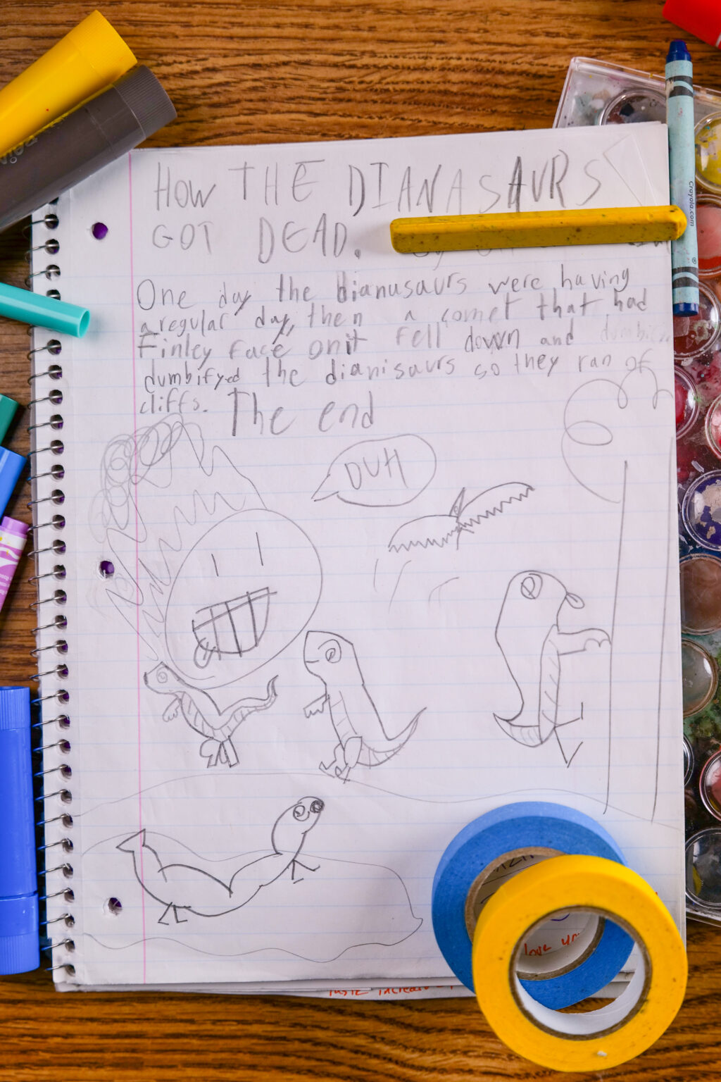A student's sketch