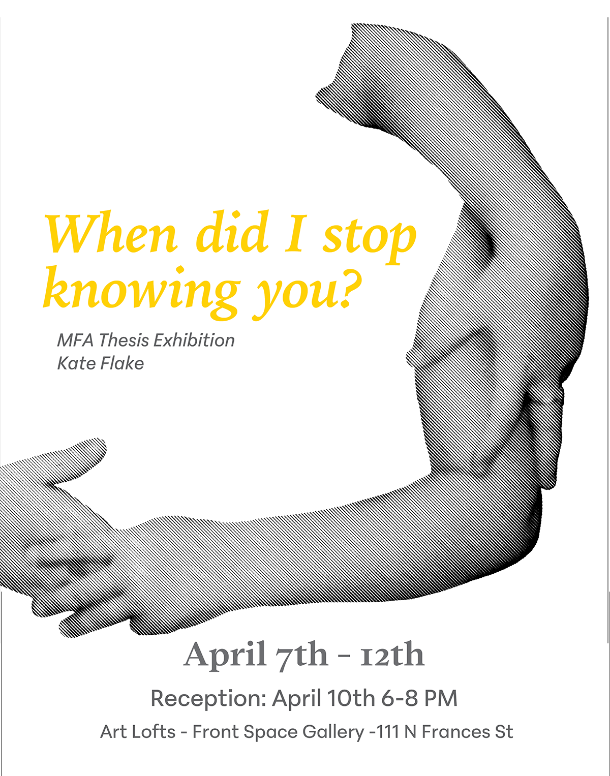 Thesis Exhibition poster
