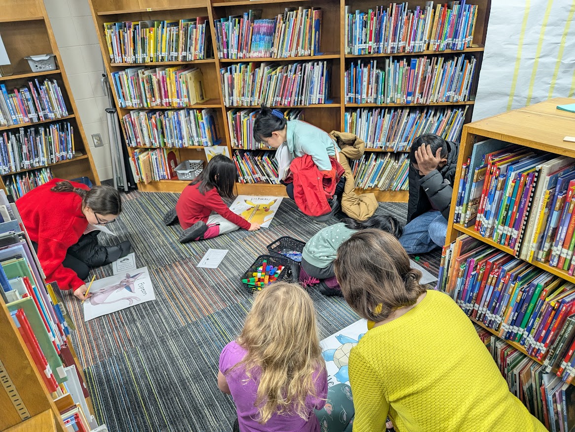 Family Math Night offered engaging math activities for elementary school students and their families. Image courtesy Erin Edgington