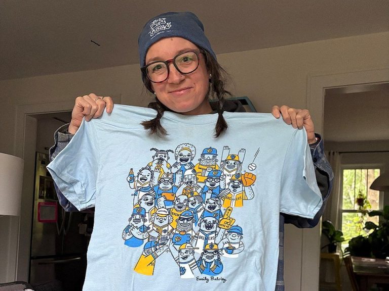 Balsley and her shirt design