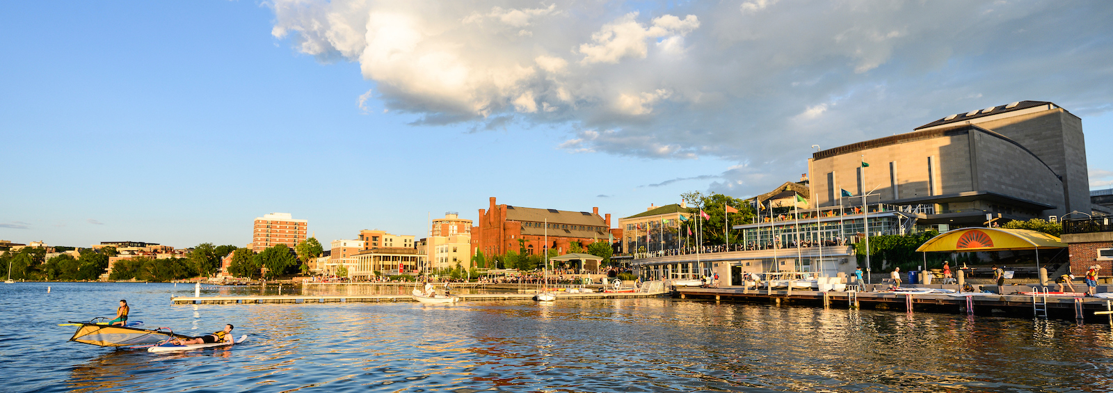 The Memorial Union Terrace and Lake Mendota shoreline