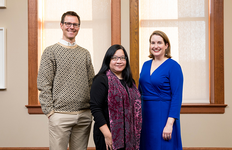 Adam Nelson, Li-Ching Ho, and Kate McCleary lead the Global Engagement Office