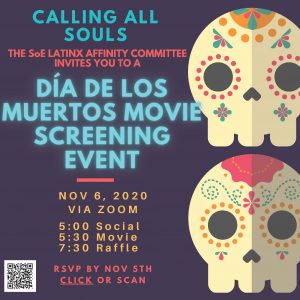 Dia De Los Muertos movie screening flyer