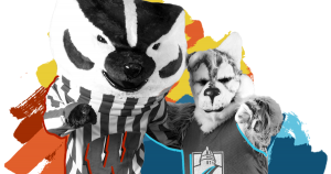 Bucky Badger and Wolfie