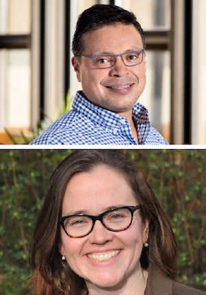 Diego Román and Lisa Barker