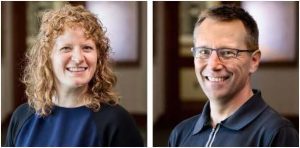 Headshots of Bryn Orum and Mark Dziedzic