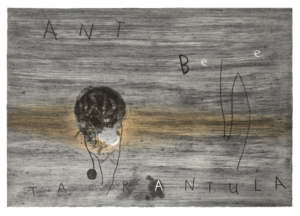 David Lynch, 1998, Ant Bee Tarantula [2/20], Collograph, Edition of 20, 34 x 46 inches