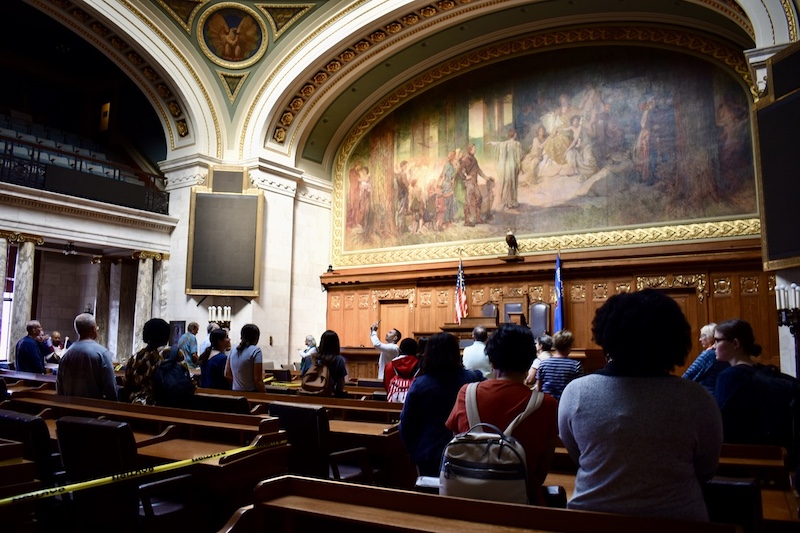 Students from EPS took a tour of the Wisconsin State Capitol.