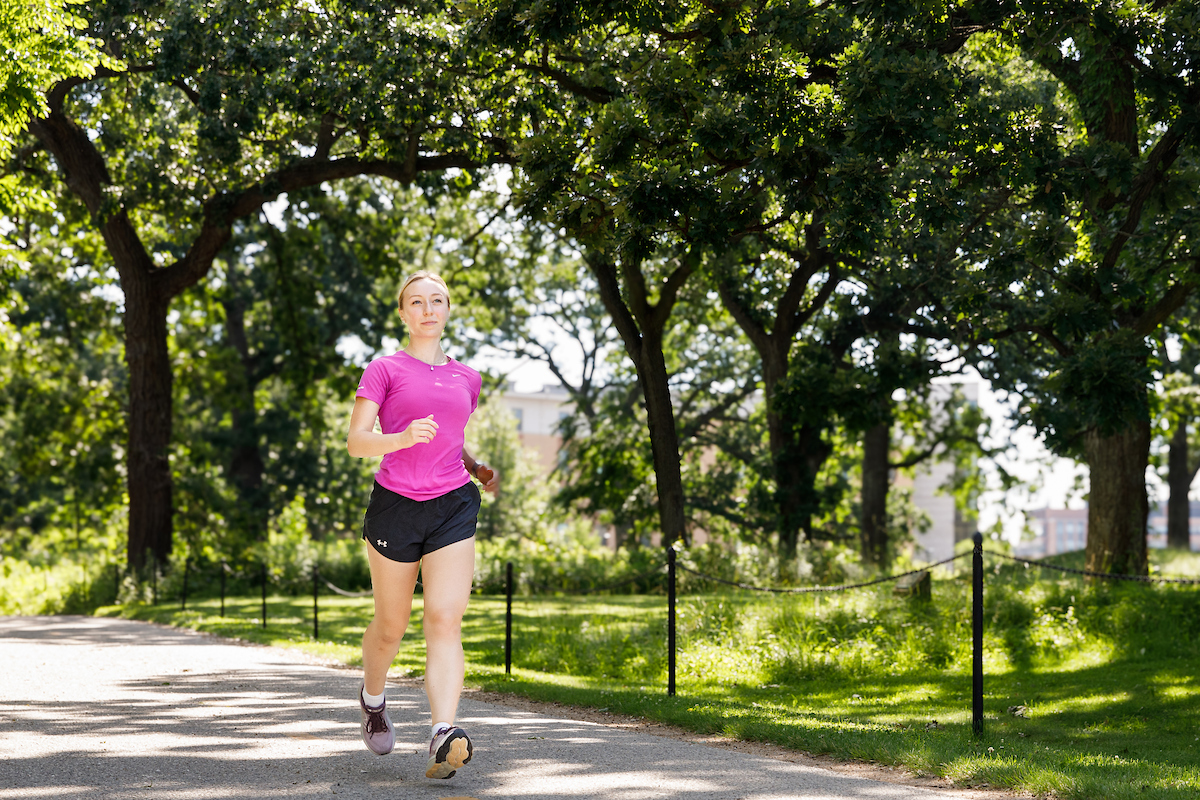 woman running