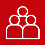 icon of three people standing in a group